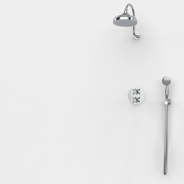 CLASSICAL - 2-Wege Thermostat-Duschset - Chrome