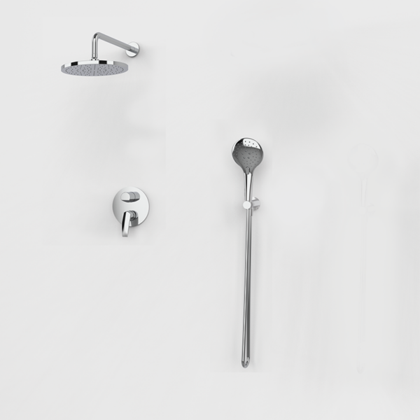 PREMIER Duschsystem mit Einhebelmischer – 2 Abgänge Chrome