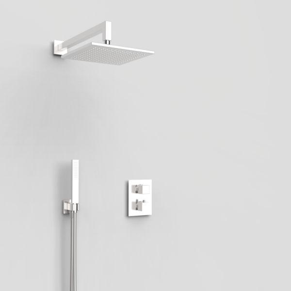 KALA - Thermostatisches Duschset mit 2-Wege-Umschaltung - Edelstahl PVD