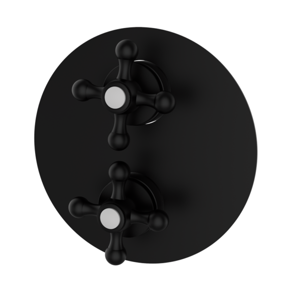 CLASSICAL - Unterputz-Thermostatarmatur mit Absperrung - schwarz