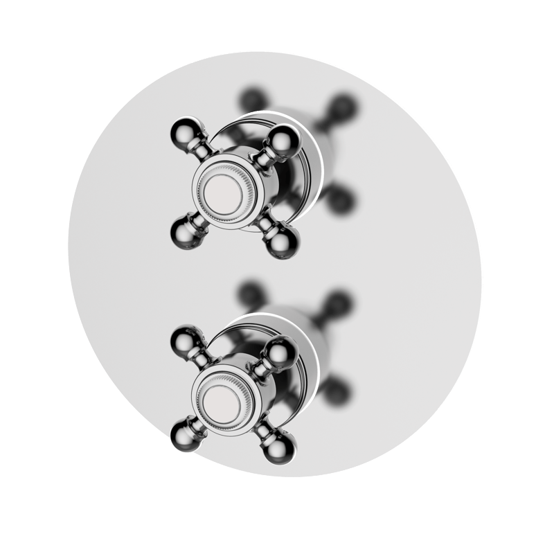 CLASSICAL - Unterputz-Thermostatarmatur mit Absperrung - Chrome