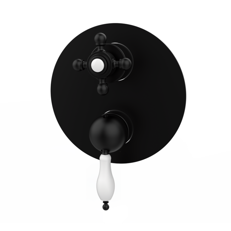 CLASSICAL - Unterputz-Einhebelmischer mit integriertem Umsteller - Schwarz