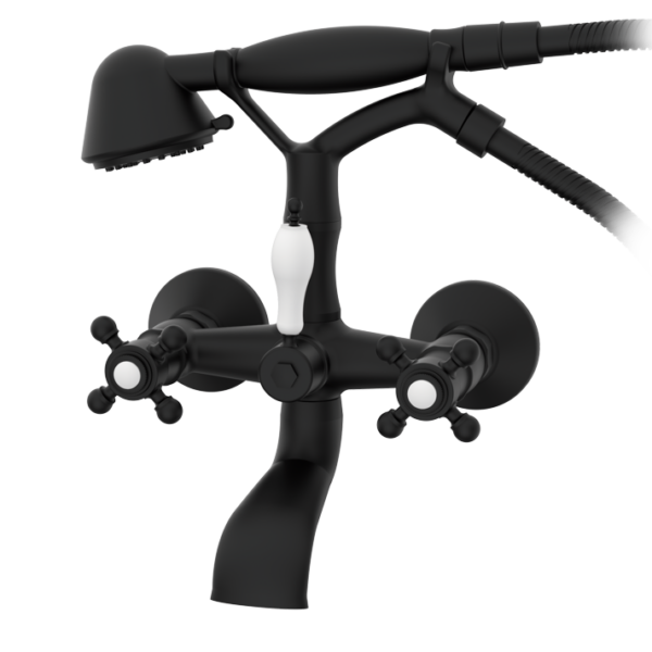 CLASSICAL - 1866 Monoblock-Wannen-Brausearmatur - Schwarz