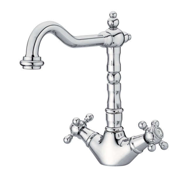 CLASSICAL - Retro-Auslauf für 1866 Monoblock-Waschtischarmatur Chrome