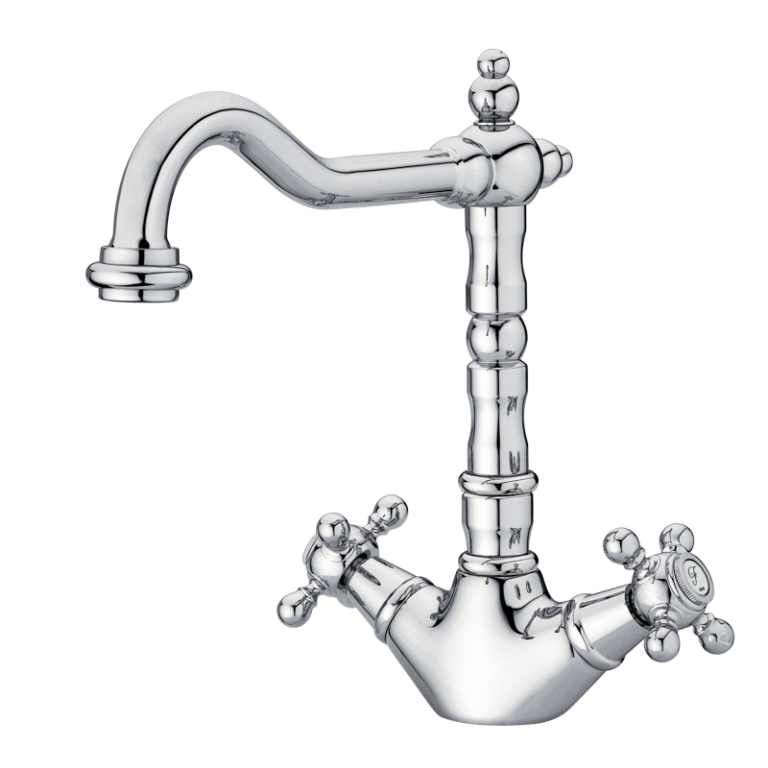 CLASSICAL - Retro-Auslauf für 1866 Monoblock-Waschtischarmatur Chrome