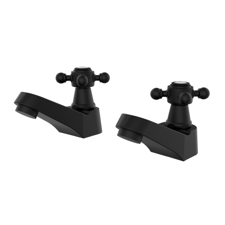 CLASSICAL - 1866 Waschtisch-Armaturen-Set Schwarz