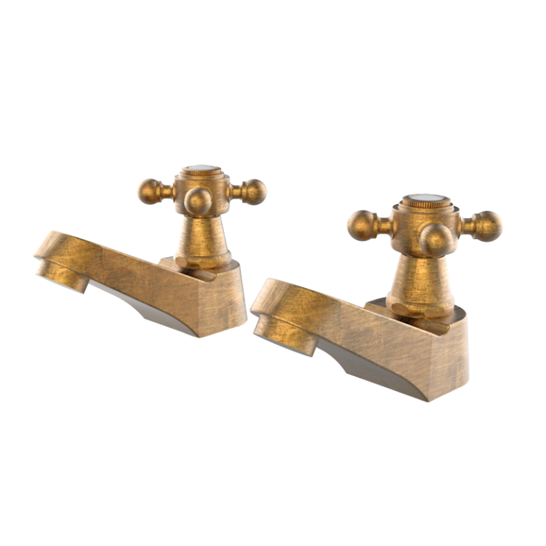 CLASSICAL - 1866 Waschtisch-Armaturen-Set Altes Messing