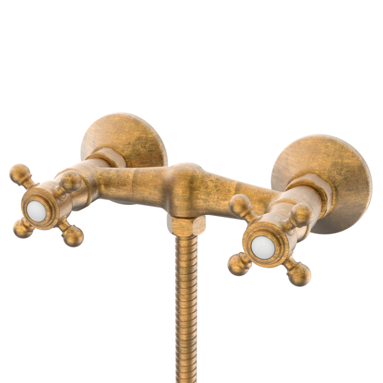 CLASSICAL - Monoblock-Duschmischer, Modell 1866 - Altes Messing