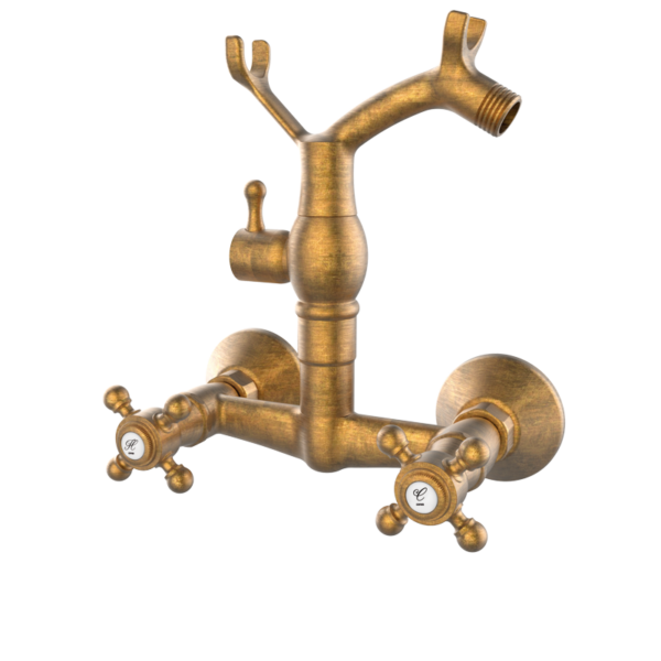 CLASSICAL - Monoblock-Duscharmatur 1866 Eco Save - Altes Messing