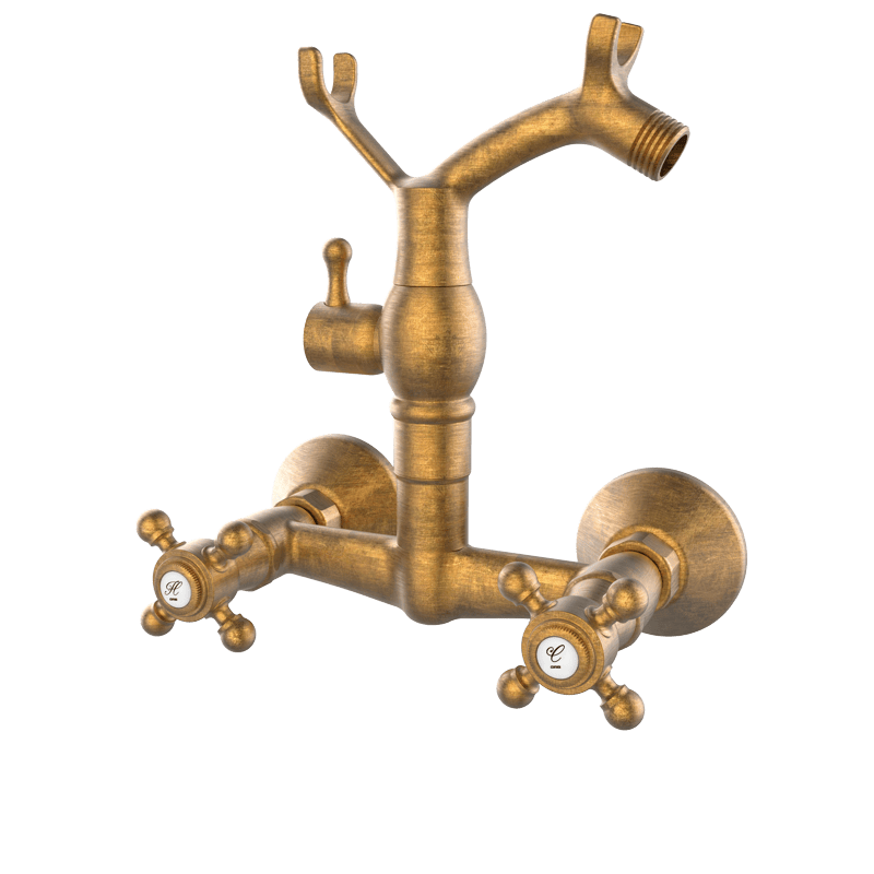 CLASSICAL - Monoblock-Duscharmatur 1866 Eco Save - Altes Messing