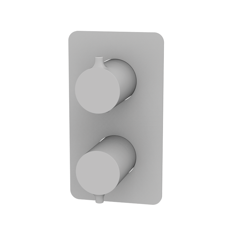 TIME Unterputz-Duscharmatur mit Thermostat - Weiss
