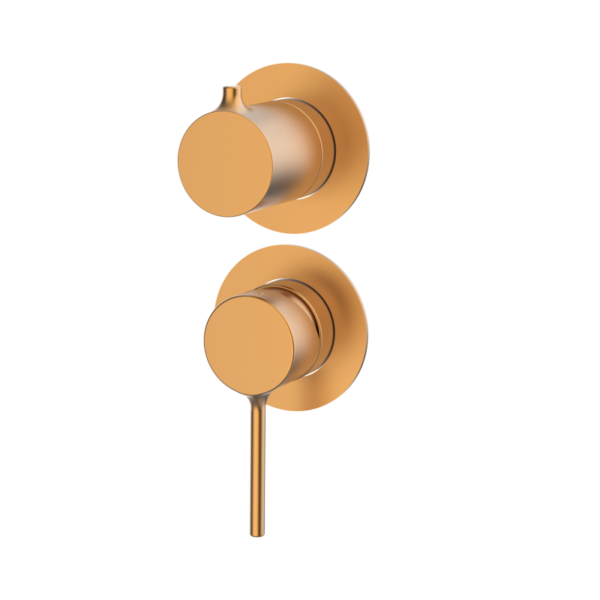 TIME Unterputz-Mischer mit Umsteller - Kupfer PVD