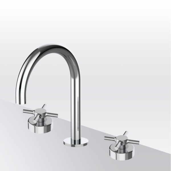 TIME - Isola Waschtischarmatur mit zwei Griffen