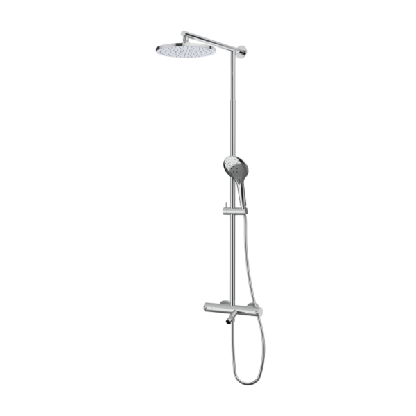 TIME Thermostat-Wannen-Duscharmatur mit Teleskop-Duschsäule