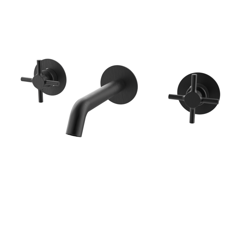 TIME Zweigriff-Unterputz-Waschtischarmatur - Schwarz PVD