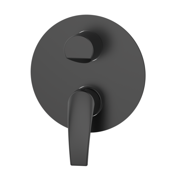 PREMIER Unterputz-Armatur mit Umsteller Einhebelmischer Schwarz PVD