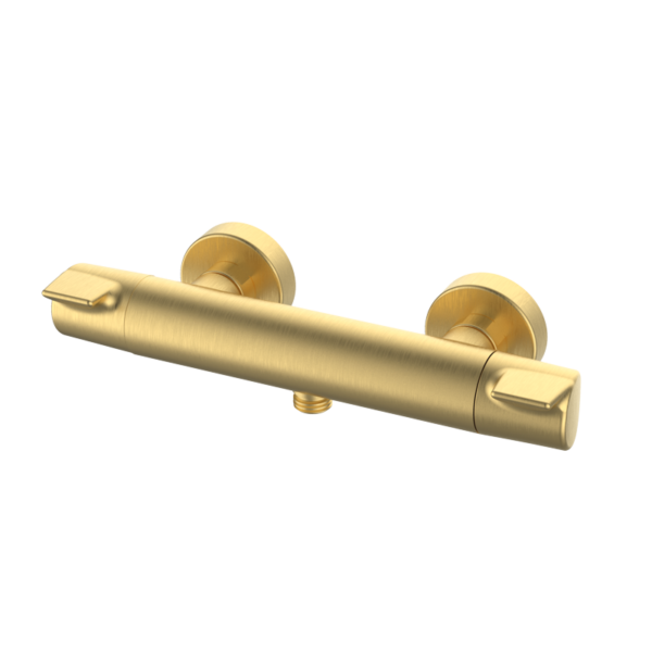PREMIER Thermostatische Duscharmatur Gold gebürstet PVD