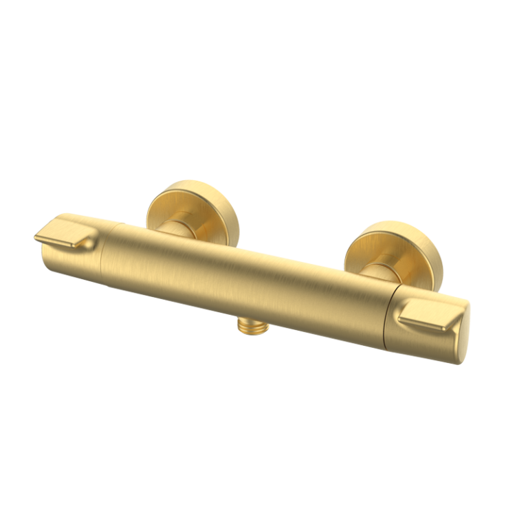 PREMIER Thermostatische Duscharmatur Gold gebürstet PVD