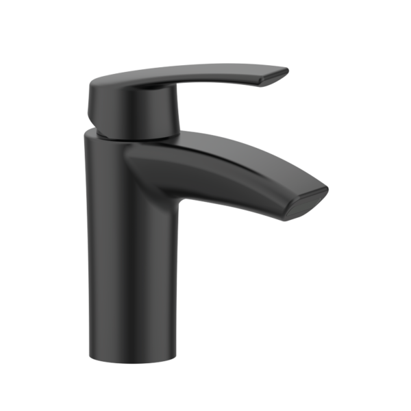 PREMIER Waschtischarmatur mit Wasserfallauslauf Schwarz PVD