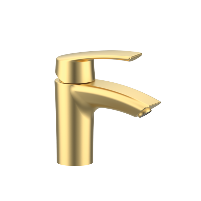 PREMIER S-Waschtischmischer - Gold gebürstet PVD