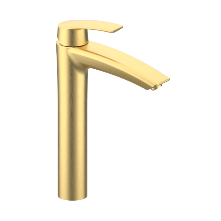 PREMIER Hohe Waschtischarmatur Gold gebürstet PVD