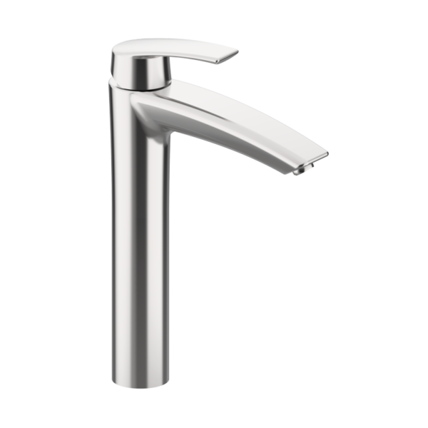 PREMIER Hohe Waschtischarmatur Edelstahl PVD