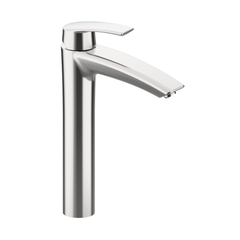 PREMIER Hohe Waschtischarmatur Edelstahl PVD