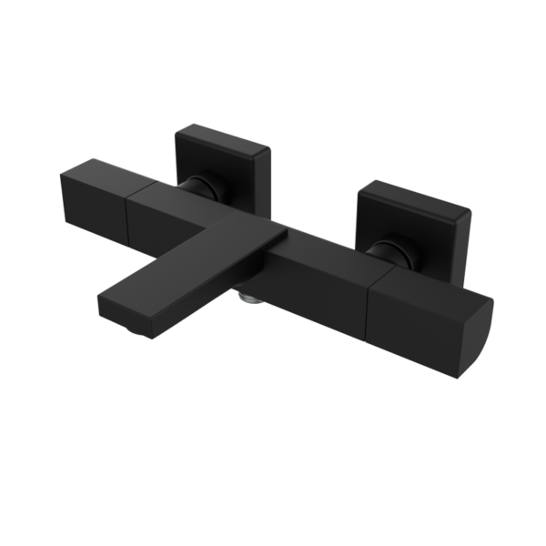 KALA - Thermostatische Wannen-Brausearmatur - Schwarz