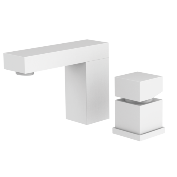 KALA - Wannenrand-Mischer mit Auslauf - Weiss