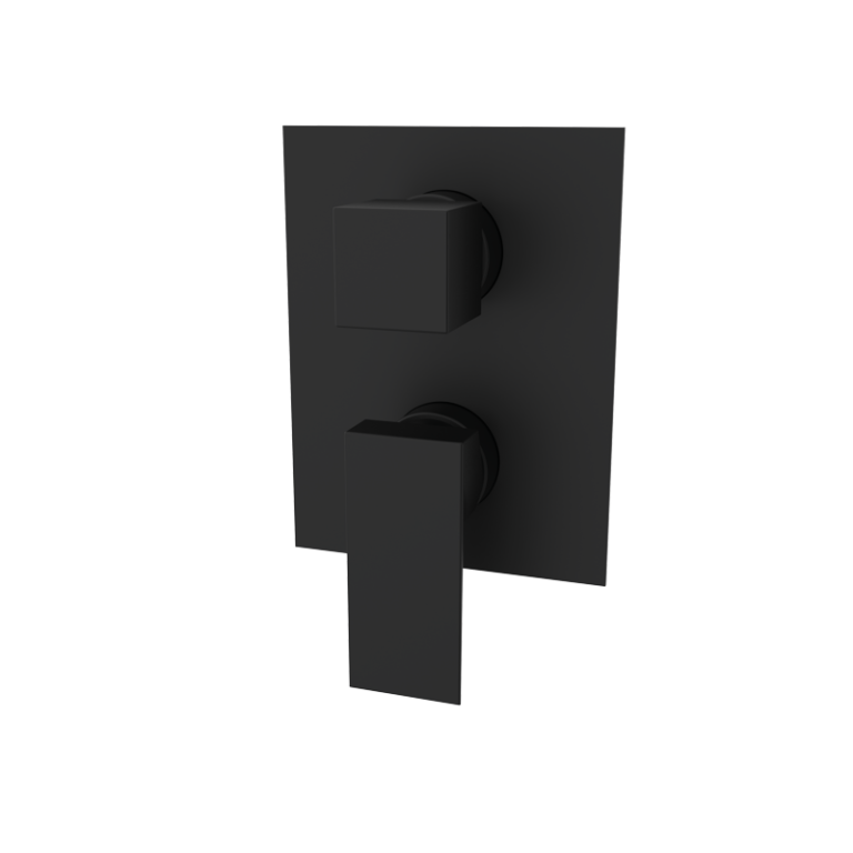 KALA - Einbau-Mischer mit Umsteller - Schwarz