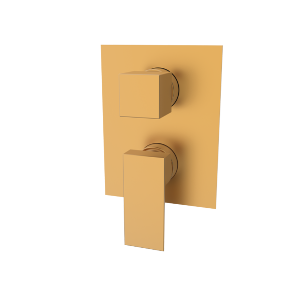 KALA - Einbau-Mischer mit Umsteller - Kupfer PVD