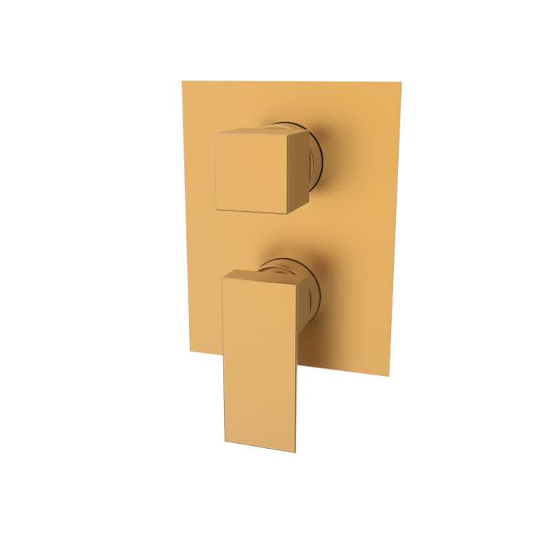 KALA - Einbau-Mischer mit Umsteller - Kupfer PVD