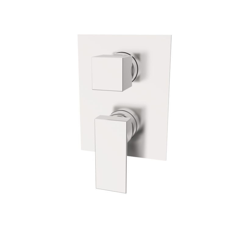 KALA - Einbauarmatur mit Umsteller - Edelstahl PVD