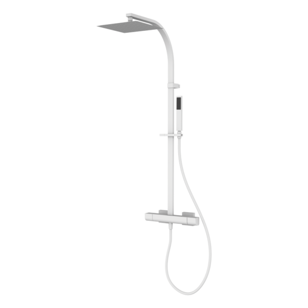 KALA - Duscharmatur mit fester Duschsäule - Weiss