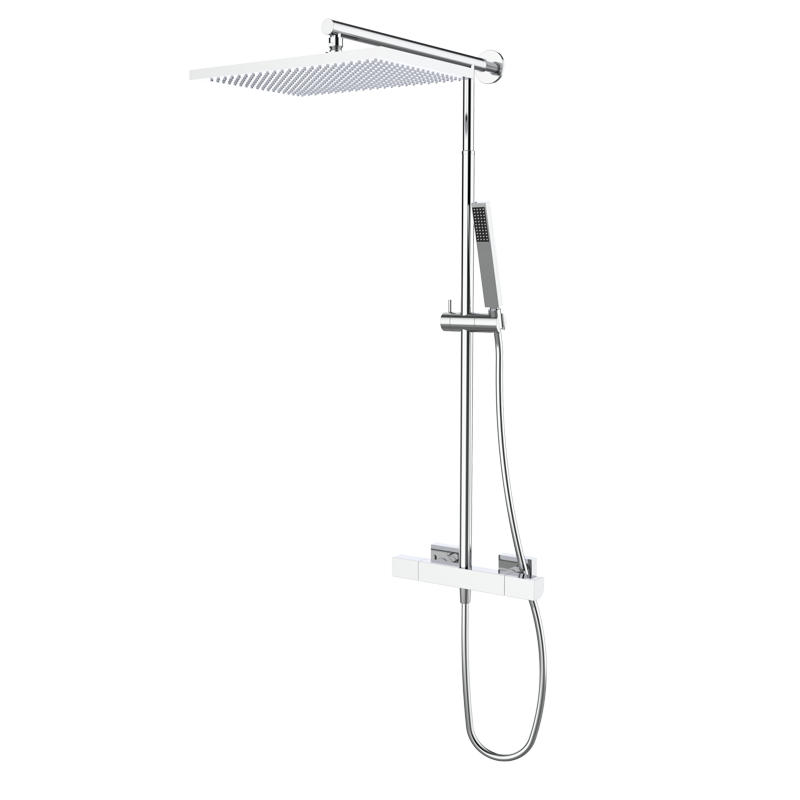 KALA - Thermostat-Duscharmatur mit Teleskopsäule - Chrome