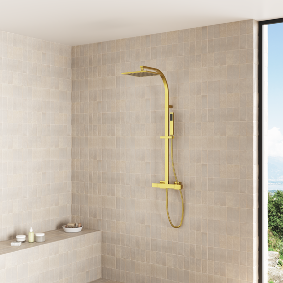 KALA - Waschtischarmatur - Gold gebürstet PVD