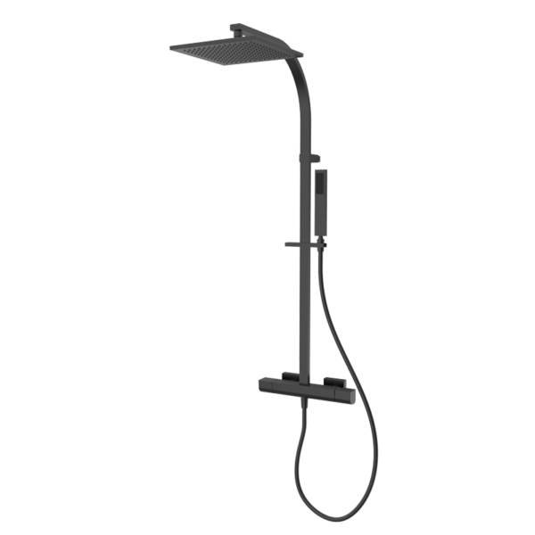 KALA - Duscharmatur mit Thermostat - Schwarz PVD