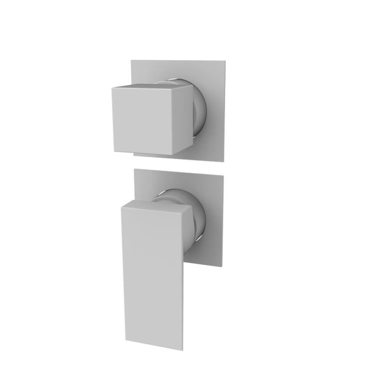 KALA - Einbauarmatur mit Umsteller - Weiss