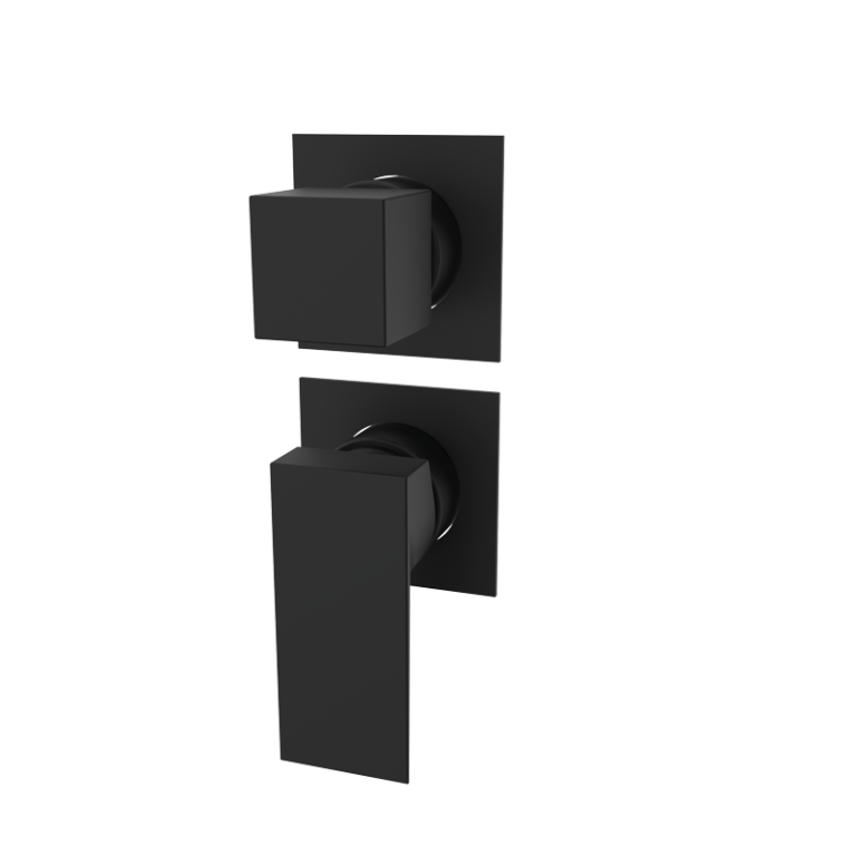KALA - Einbauarmatur mit Umsteller - Schwarz