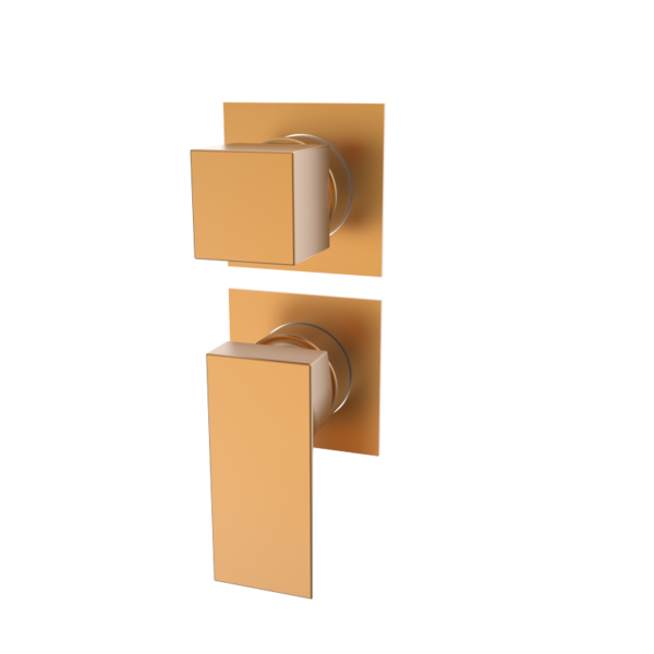 KALA - Einbauarmatur mit Umsteller - Kupfer PVD