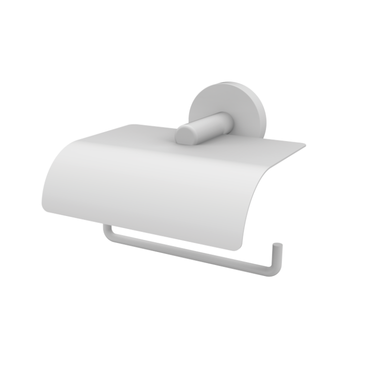 ACCESORIES WC-Papierhalter mit Deckel - Weiß
