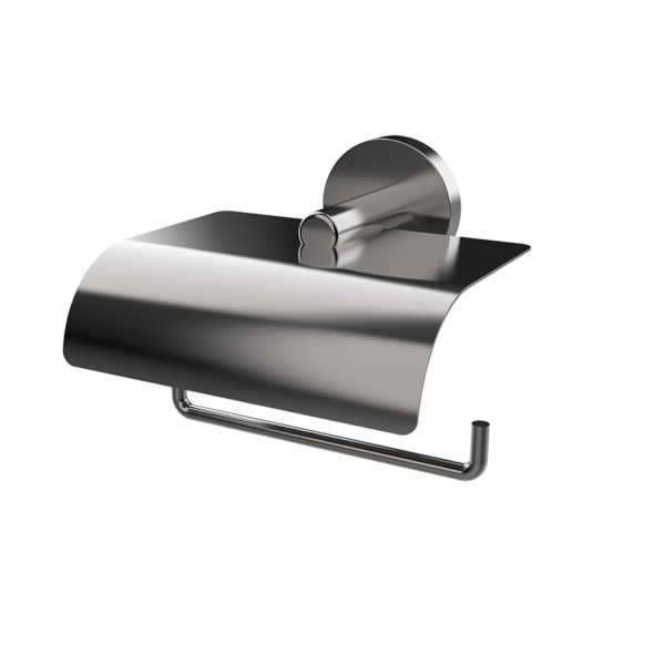 ACCESORIES WC-Papierhalter mit Deckel - Dunkel Stahl PVD