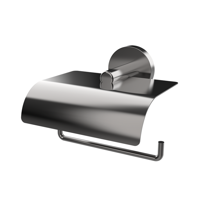 ACCESORIES WC-Papierhalter mit Deckel - Dunkel Stahl PVD
