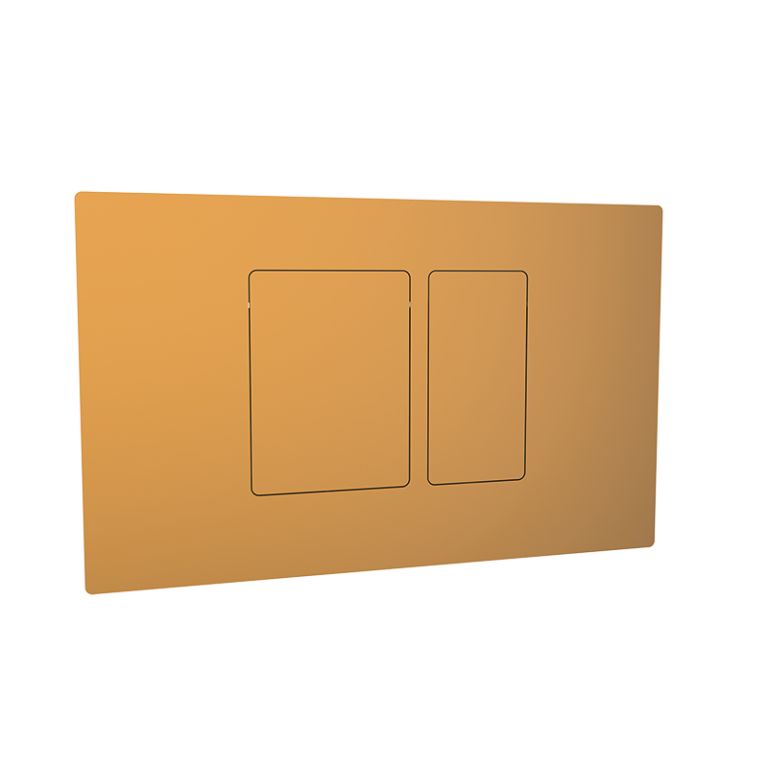 Drückerplatte für WC-Spülkasten Kupfer PVD