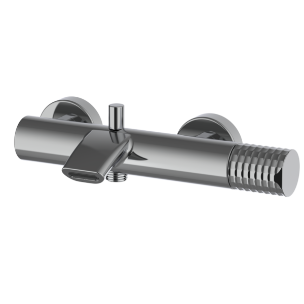 AURA - Badewannen-Duschmischer - Chrome