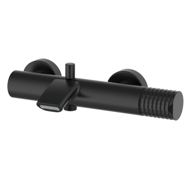 AURA - Badewannen-Duschmischer - Schwarz PVD