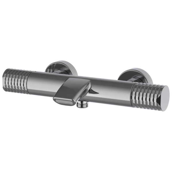 AURA - Thermostat-Wannen und Duscharmatur - Chrome