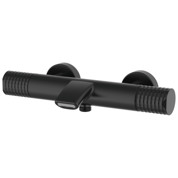 AURA - Thermostat-Duscharmatur - Schwarz PVD