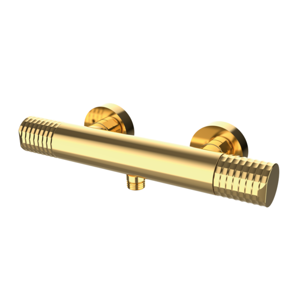 AURA - Thermostat-Duscharmatur - Gold gebürstet PVD