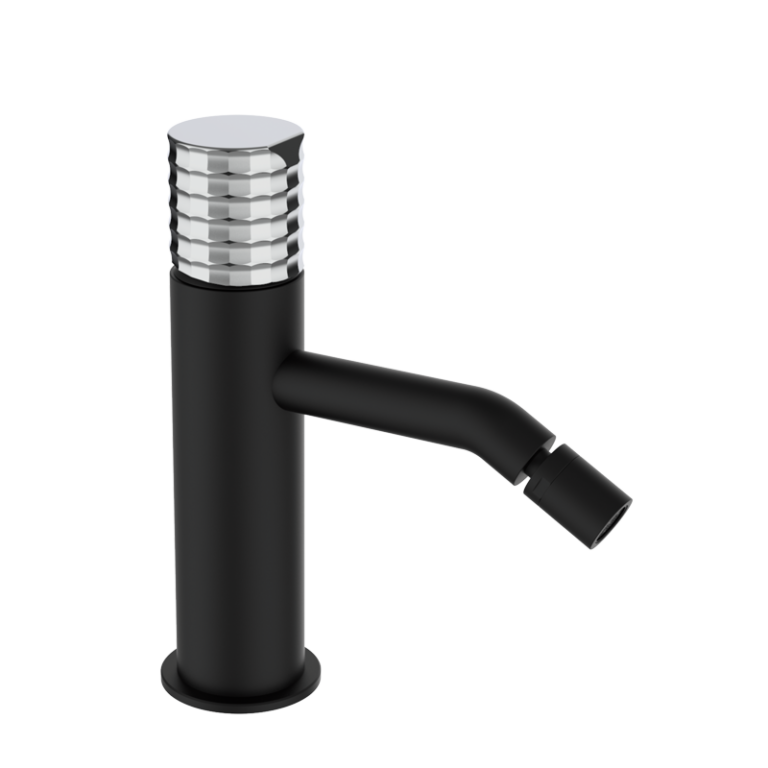 AURA - Bidet-Armatur - Schwarz-Chrome